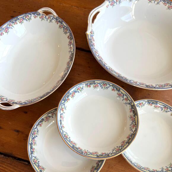 Noritake Serving Dishes Heirloom Bridal Shower Gift Idea Feminine Luncheon Decor - Picture 2 of 10